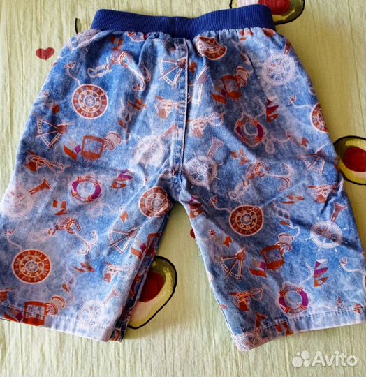 Детские джинсовые шорты, бриджи