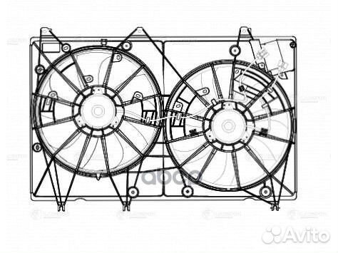 Вентиляторы охл. с кожухом (2 вент.) ам Toyota