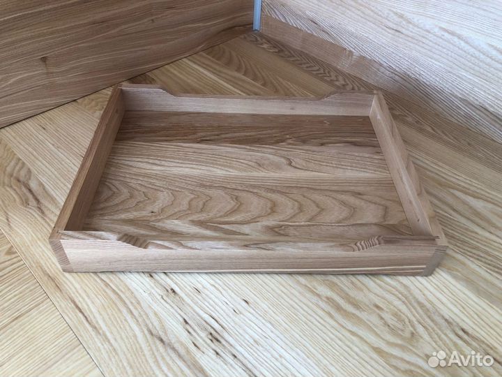 Поднос деревянный из массива ясеня