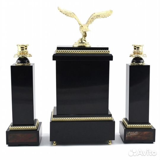 Подсвечники из малахита и бронзы 55*55*180