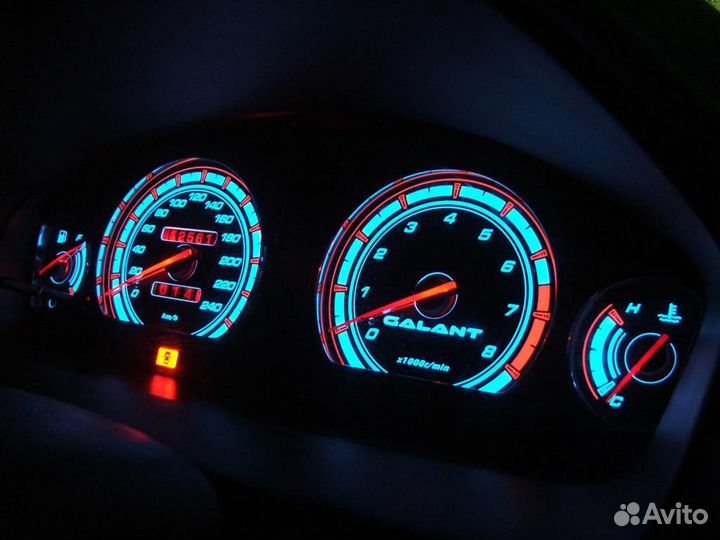 Шкалы приборов Mitsubishi Galant 8 (97-99) EU