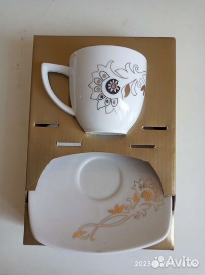 Кофейная чашка с блюдцем