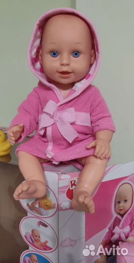 Большой пупс с ванной