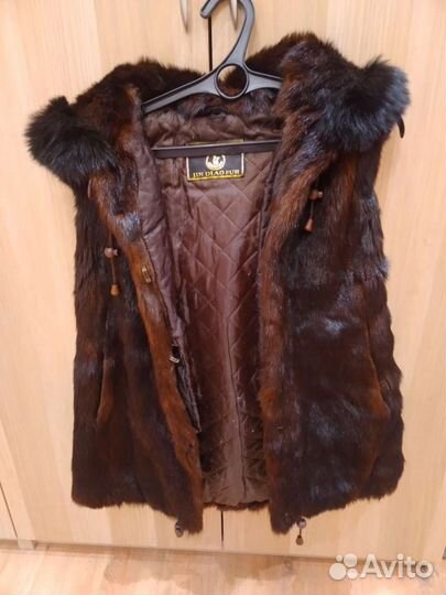 Жилет, мех сурка
