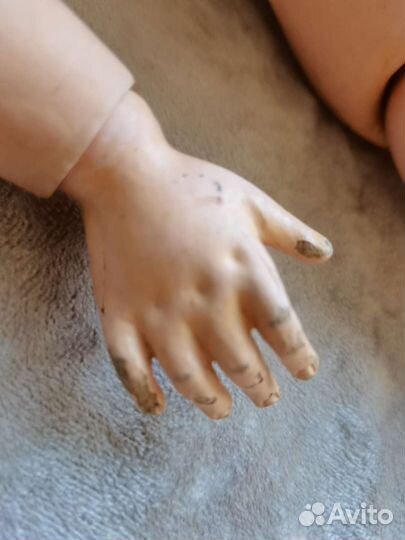 Тело антикварной французской куклы