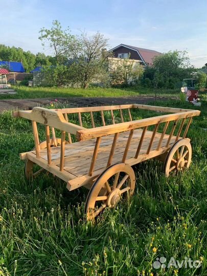 Телега декоративная