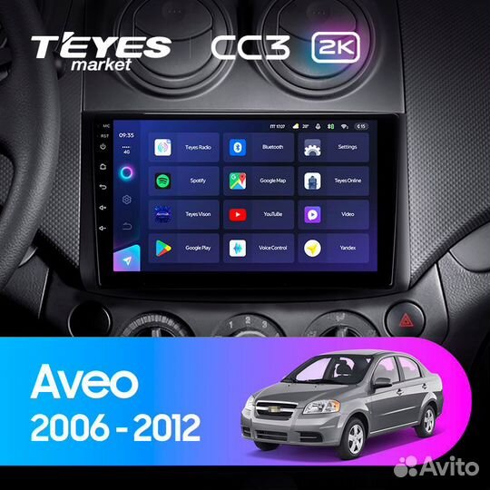Teyes CC3 2K 4/64 Chevrolet Aveo 2 (2006-2012)