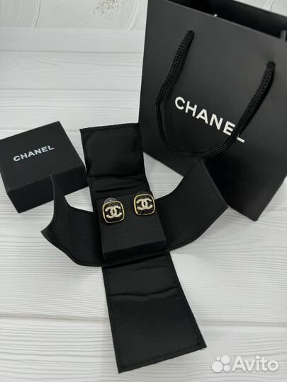 Серьги chanel