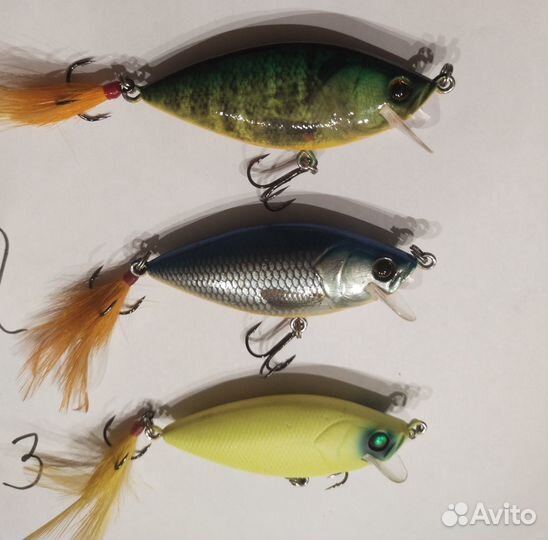 Набор воблеров из 3 шт Deps Realiser Jr