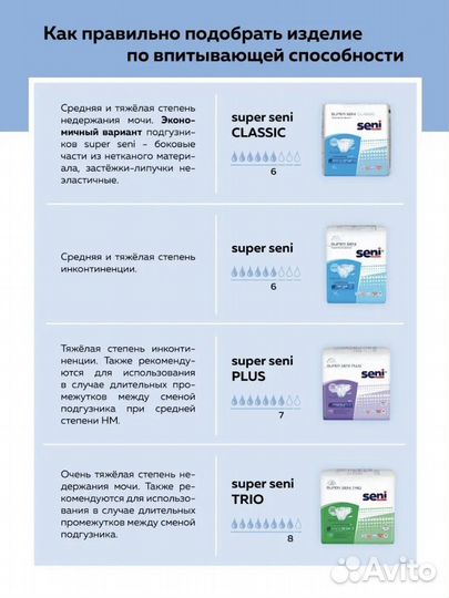 Памперсы Super Seni Classic (N3 )(2 упаковки)