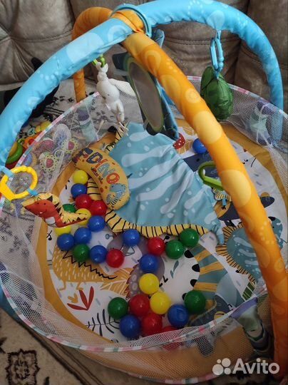 Развивающий коврик с бортиками новый