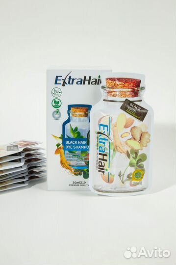 Шампунь красящий камуфляж от седых волос Extrahair