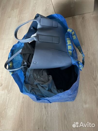 Пакет с тканями носками и сумками бу