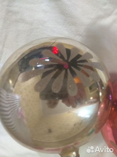 Елочные игрушки СССР Шары с росписью