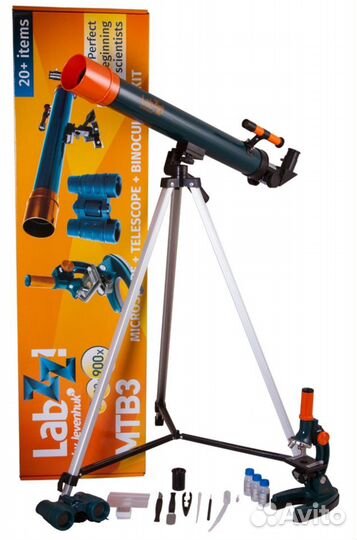Набор Levenhuk LabZZ mtв3: микроскоп, телескоп и б