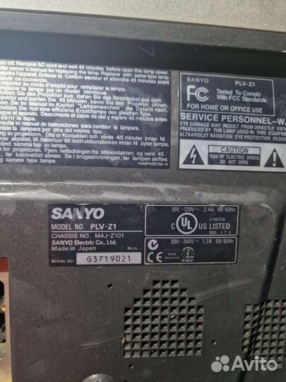 Проектор sanyo PVL-Z1