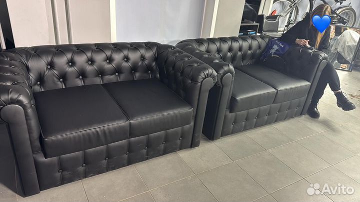 Диван Честер для кафе и кальянной 270