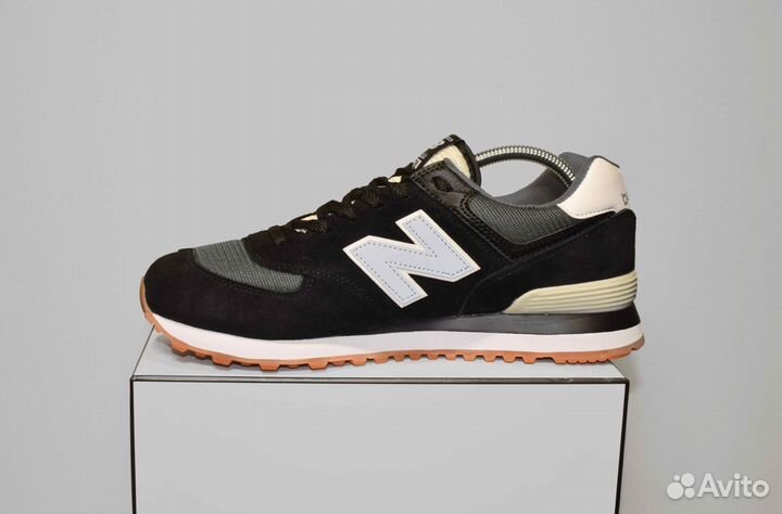 New Balance 574 (42-46, Черно-белые)