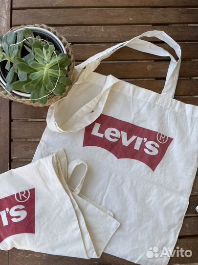 Шоперы Levi's тканевая сумка брендовая новая