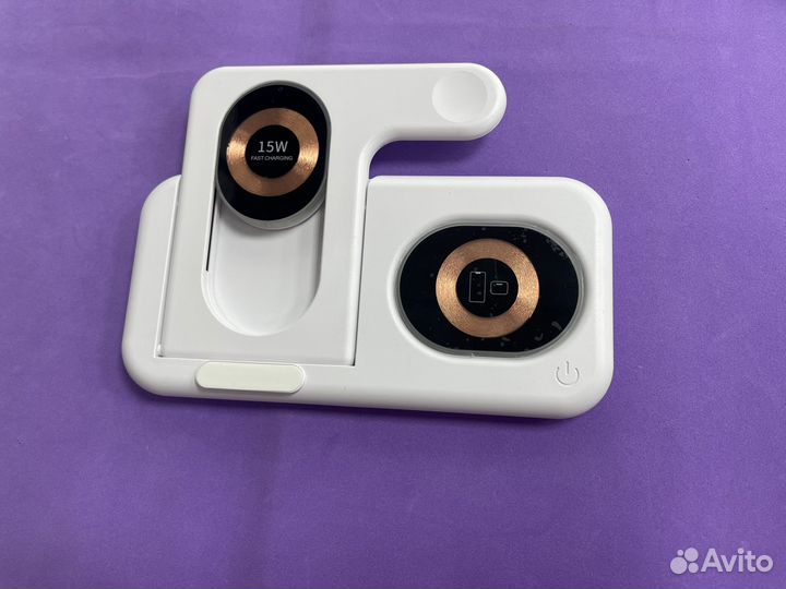 Беспроводная зарядная станция на 3 устройства