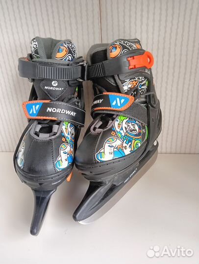 Коньки хоккейные детские раздвижные