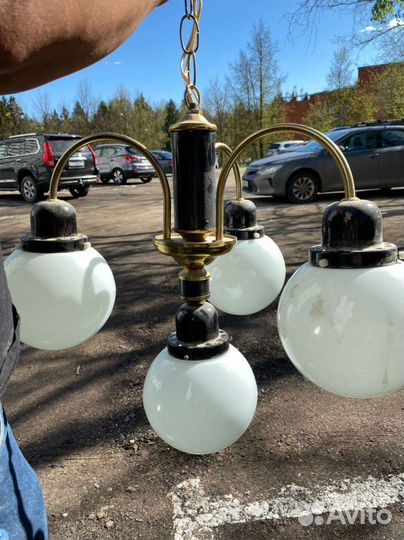 Люстра винтаж, шары