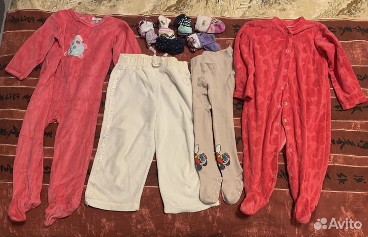 Пакет вещей для девочки 74-86