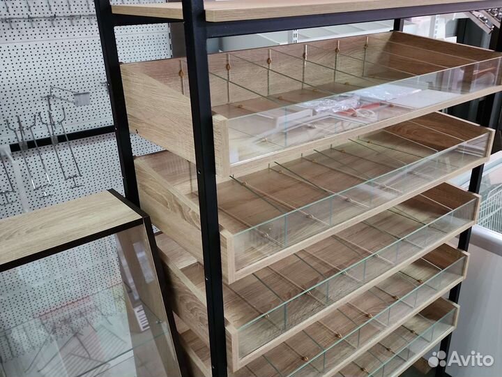 Стеллаж кондитерский Лофт 2000мм с ячейками