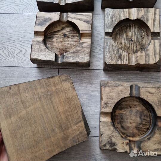 Пепельницы, дерево, ручная работа