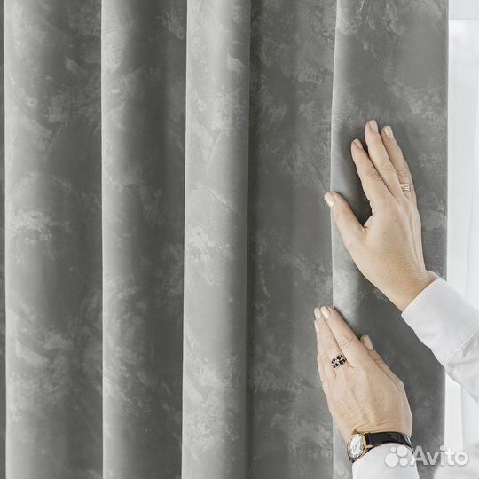 Бархатные шторы Галатея хрусталь