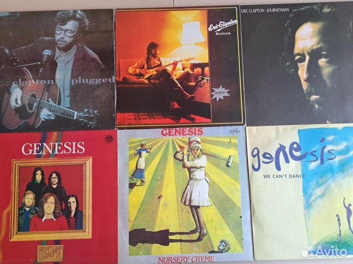 Виниловые пластинки Genesis/ Eric Clapton lp