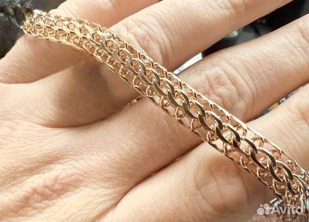 Мужской золотой браслет 585