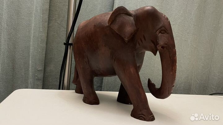 Слон деревянный, ручная работа