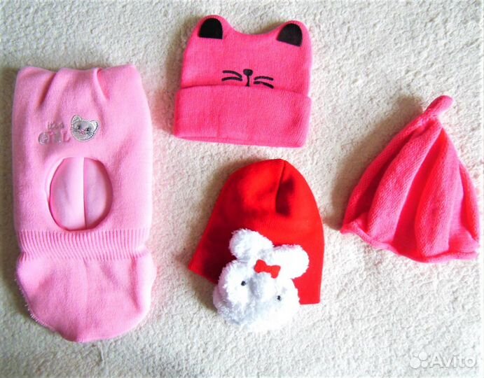 Шапочки и шарфики для девочек