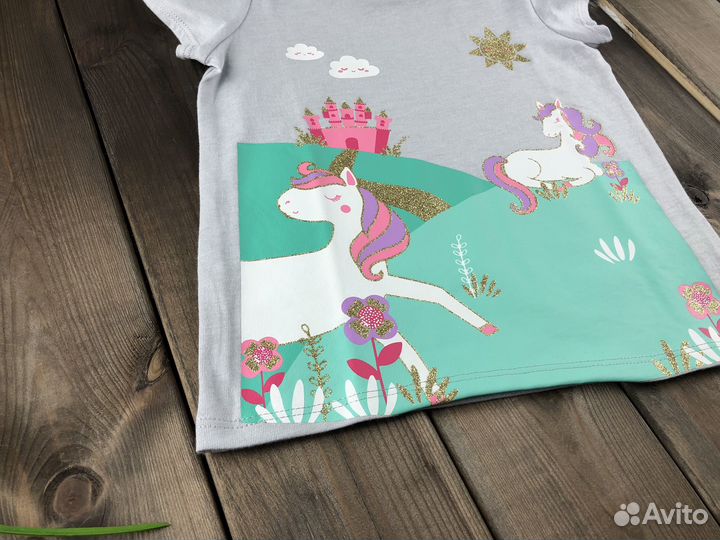 Футболка для девочки новая хлопок