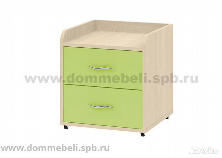 Тумба выкатная 24 Дельта дуб молочный/дуб молочный