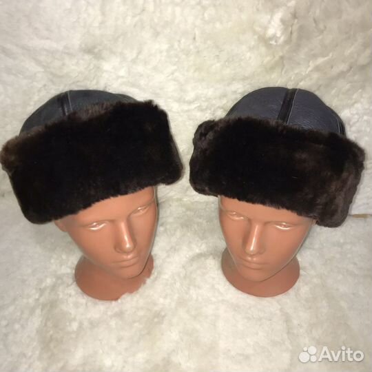 Мужская шапка из овчины