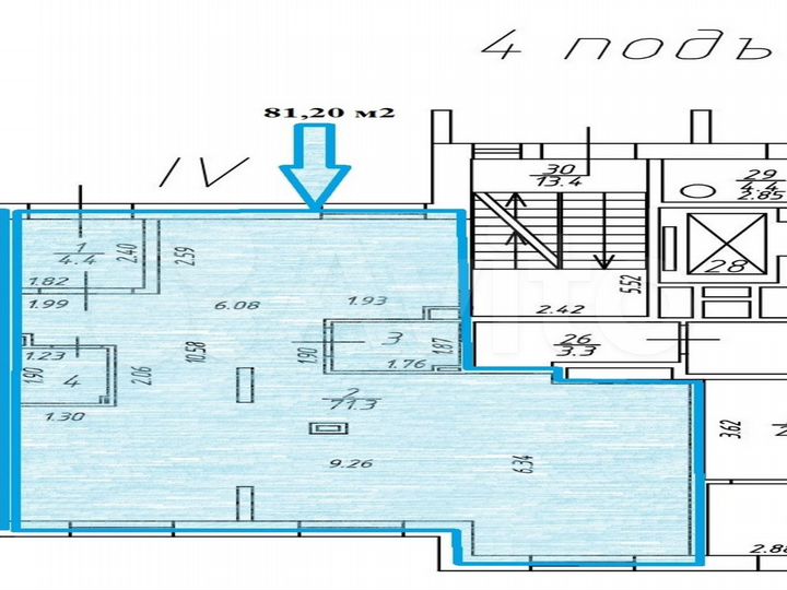 Сдам помещение свободного назначения, 81.2 м²