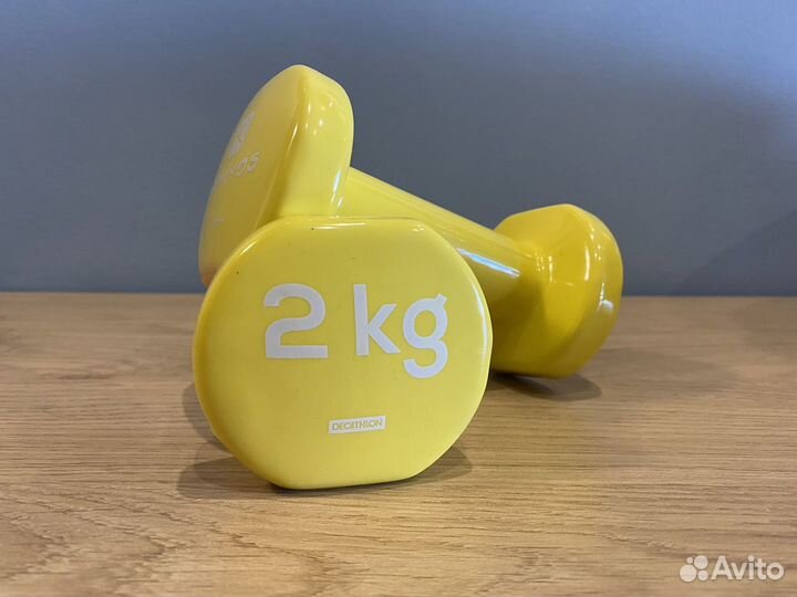 Гантели 2 кг прорезиненные