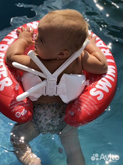 Круг для плавания swimtrainer красный