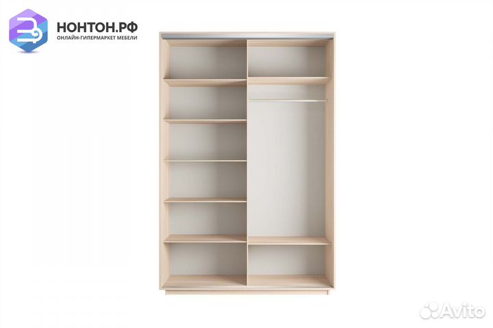 Шкаф-купе 2-х дверный Нонтон фото №1017 / дуб моло