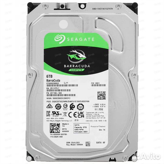 Жесткий диск 6 Тб Seagate