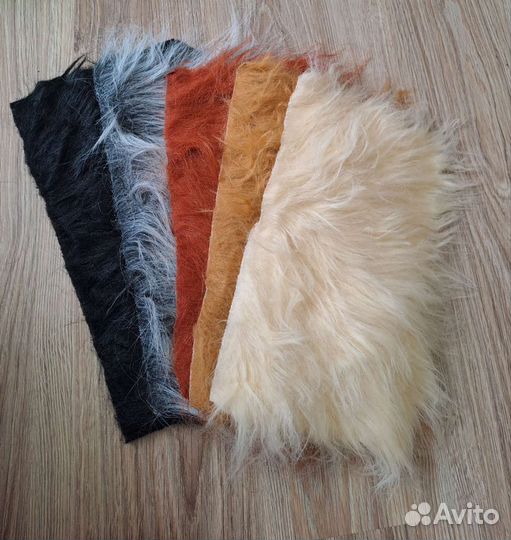 Мех искусственный для рукоделия 38 на 20 см