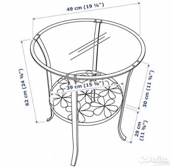 Журнальный столик IKEA