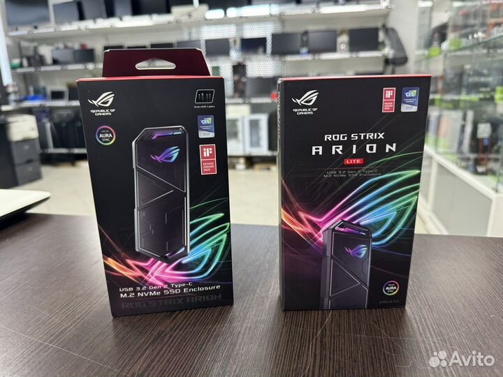 M.2 Внешний бокс asus ROG Strix Arion M2