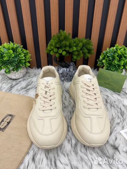 Кроссовки мужские Gucci tiger натуральная кожа