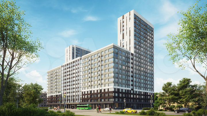 2-к. квартира, 68,7 м², 2/22 эт.