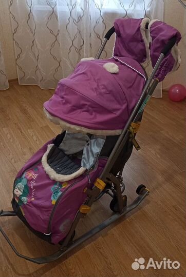 Детские санки с колесами