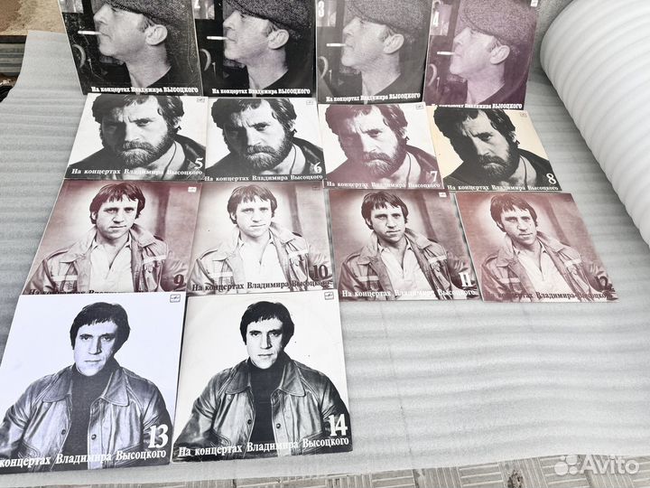 Пластинки виниловые Владимира Высоцкого номерные