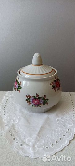 Сахарница фарфор СССР